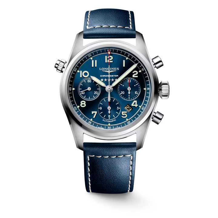 L38204930 | Longines | SPSTD 42MM SS BLUST BLU CHRON AUTO