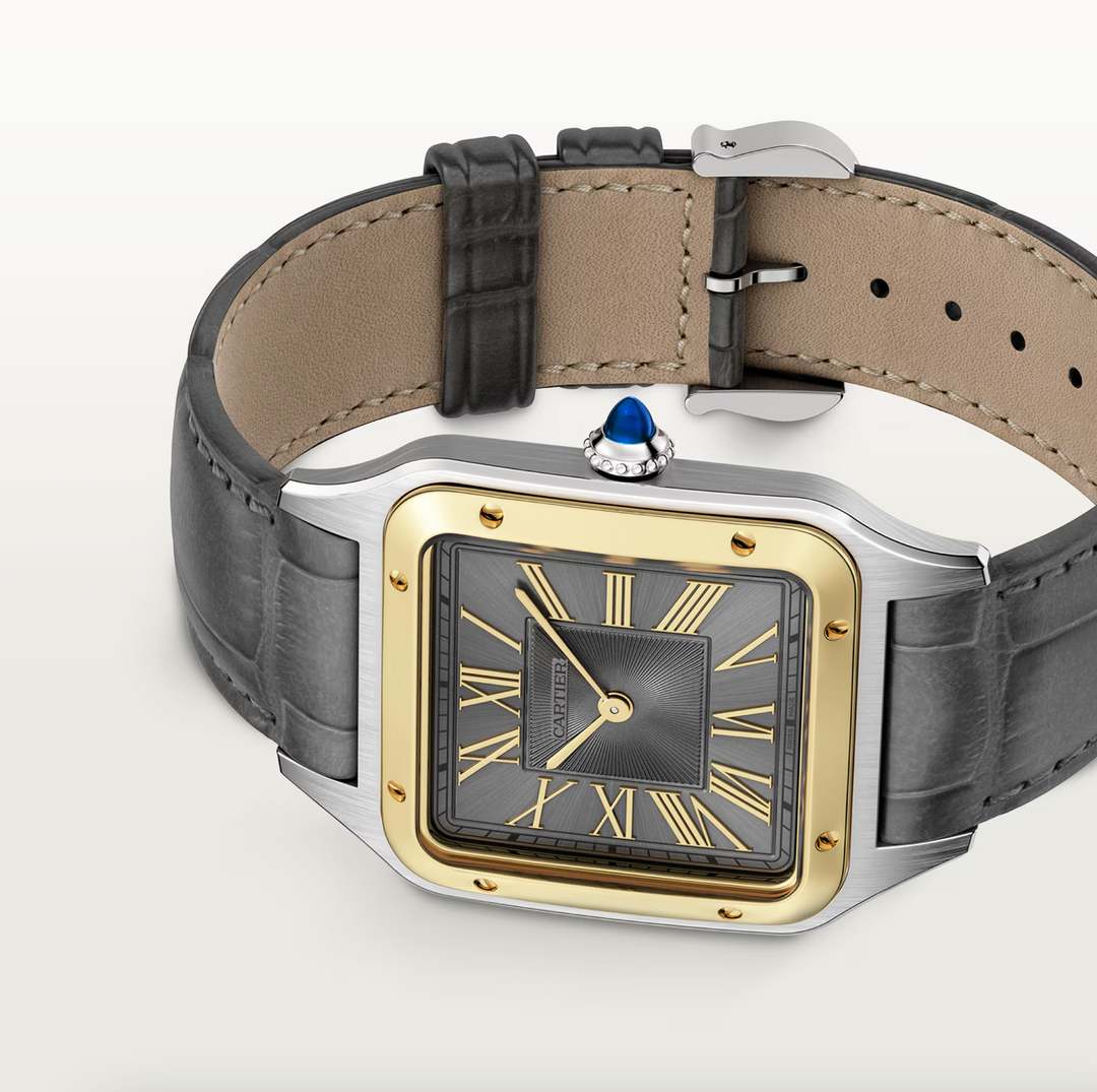 Santos Dumont Steel and Yellow Gold Large Model