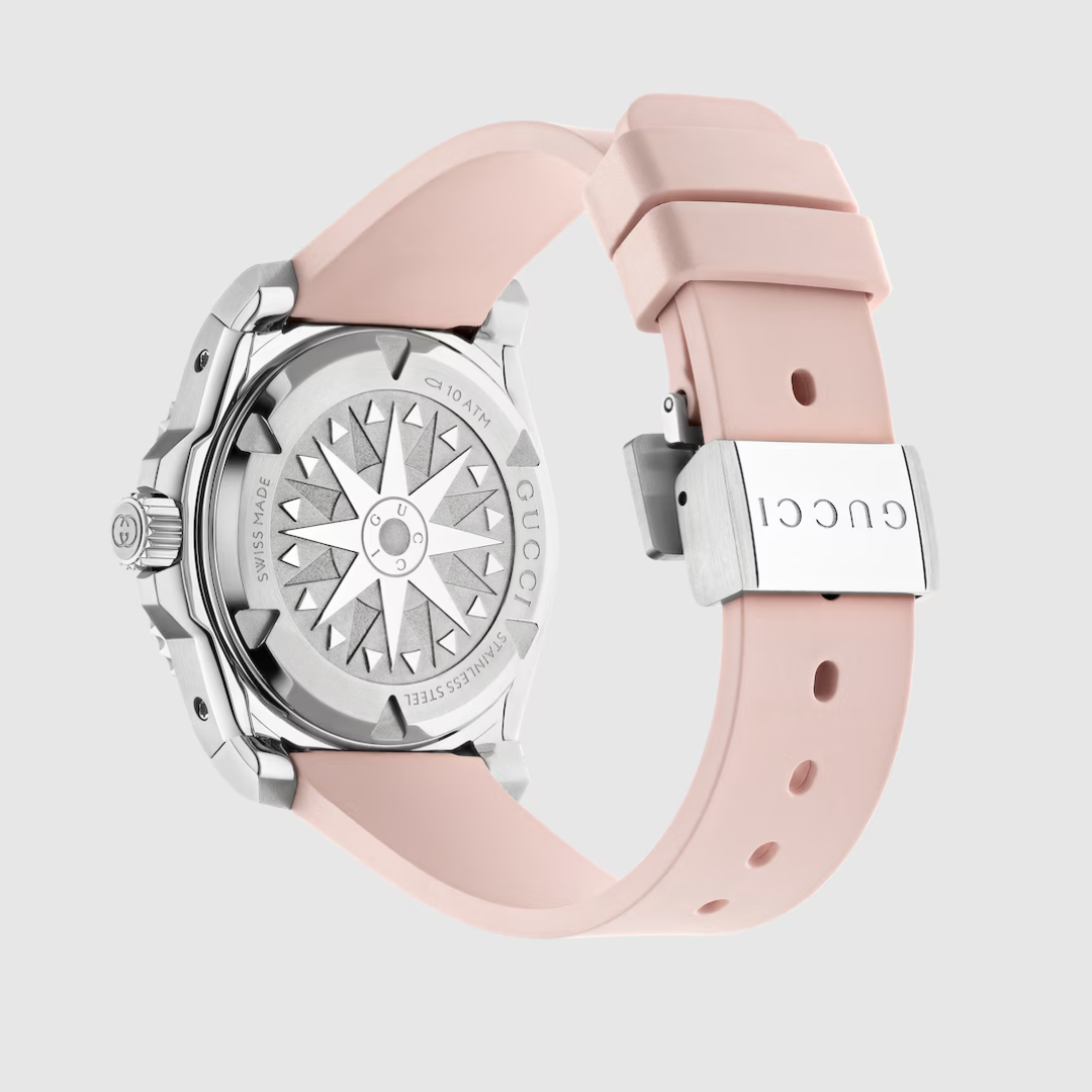 Dive Pink Dial and Rubber Strap 36MM Watch